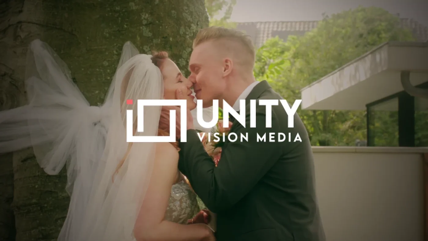 Davy and Tamara together on their wedding day, captured by Unity Vision